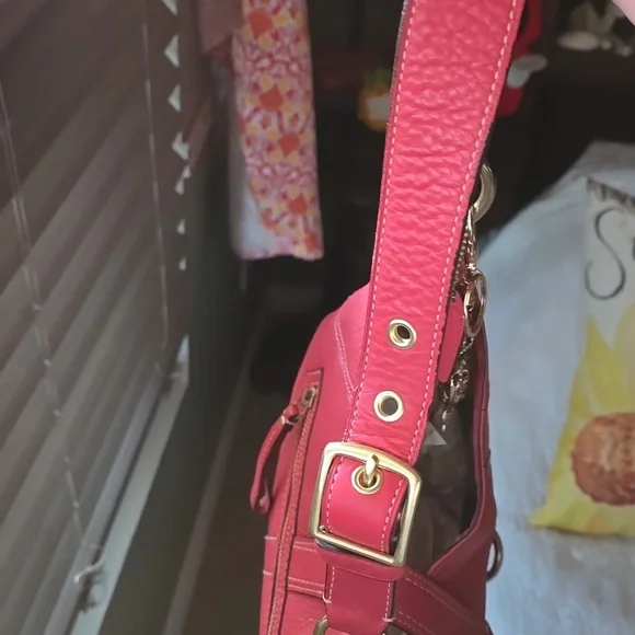 Coach Hamptons Barbie Pink Pebbled Leather Shoulder Bag Is 20yrs Old  In EUC - Picture 6 of 17